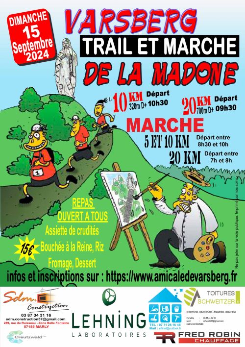 Trail et marche de la Madone à Varsberg